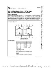 DM54107 datasheet pdf National Semiconductor