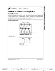 DM54368 datasheet pdf National Semiconductor