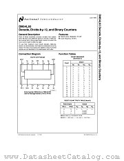 DM54L93 datasheet pdf National Semiconductor