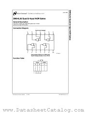 DM54L02 datasheet pdf National Semiconductor
