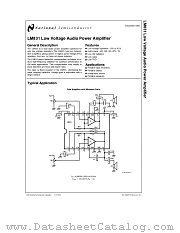 LM831 datasheet pdf National Semiconductor