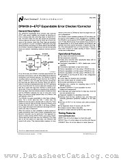 DP8400-2 datasheet pdf National Semiconductor