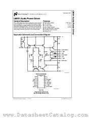 LM391 datasheet pdf National Semiconductor