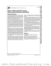 DS8911 datasheet pdf National Semiconductor