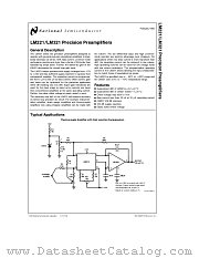 LM221 datasheet pdf National Semiconductor