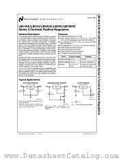 LM140A datasheet pdf National Semiconductor