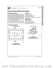 LM733 datasheet pdf National Semiconductor