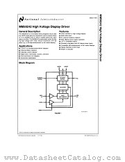 MM58242 datasheet pdf National Semiconductor