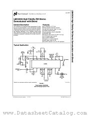 LM4500A datasheet pdf National Semiconductor