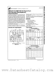 MM54HC155 datasheet pdf National Semiconductor