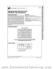 DM54ALS1245A datasheet pdf National Semiconductor