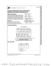 DM74LS244 datasheet pdf National Semiconductor