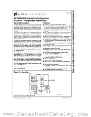 PC16550D datasheet pdf National Semiconductor
