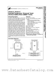 TP3052-X datasheet pdf National Semiconductor