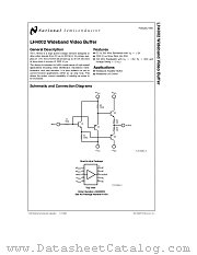 LH4002 datasheet pdf National Semiconductor