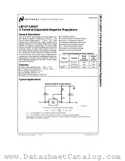 LM137 datasheet pdf National Semiconductor