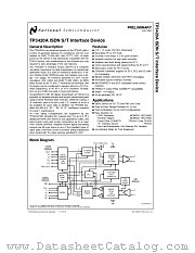 TP3420A datasheet pdf National Semiconductor