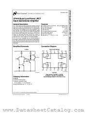 LF444 datasheet pdf National Semiconductor