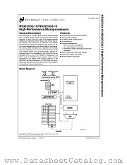NS32C032-10 datasheet pdf National Semiconductor