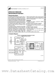 DP83910A datasheet pdf National Semiconductor