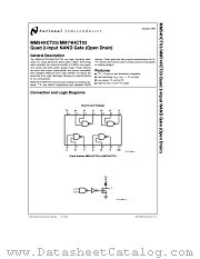 MM74HCT03 datasheet pdf National Semiconductor