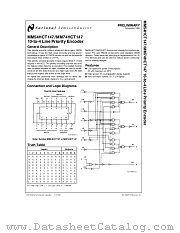 MM54HCT147 datasheet pdf National Semiconductor