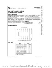 MM74HCT148 datasheet pdf National Semiconductor