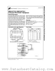 MM74HCT251 datasheet pdf National Semiconductor