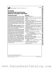 PC16552D datasheet pdf National Semiconductor