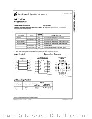 74F04 datasheet pdf National Semiconductor