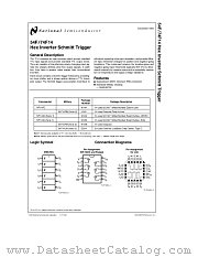 54F14 datasheet pdf National Semiconductor