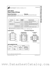 74F32 datasheet pdf National Semiconductor