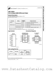 74F64 datasheet pdf National Semiconductor