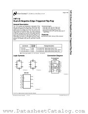 74F112 datasheet pdf National Semiconductor