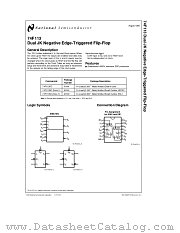 74F113 datasheet pdf National Semiconductor