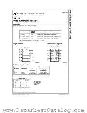 74F125 datasheet pdf National Semiconductor