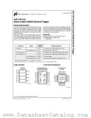 74F132 datasheet pdf National Semiconductor