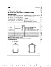 54F160A datasheet pdf National Semiconductor