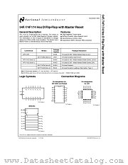 54F174 datasheet pdf National Semiconductor