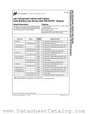 54F241 datasheet pdf National Semiconductor
