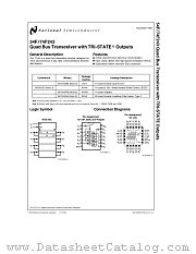 54F243 datasheet pdf National Semiconductor