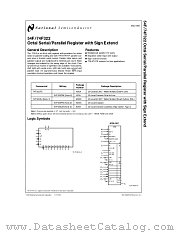 54F322 datasheet pdf National Semiconductor