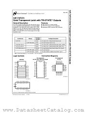 74F373 datasheet pdf National Semiconductor