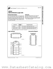 74F381 datasheet pdf National Semiconductor
