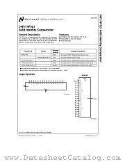 74F521 datasheet pdf National Semiconductor