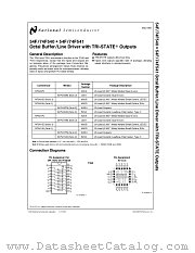 74F541 datasheet pdf National Semiconductor