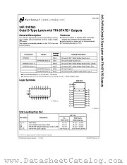 74F563 datasheet pdf National Semiconductor