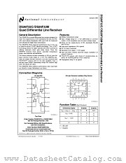DS26F32M datasheet pdf National Semiconductor