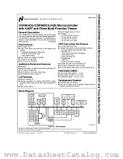 COPCG884 datasheet pdf National Semiconductor