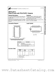 DM74LS573 datasheet pdf National Semiconductor